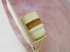 Hot Pamono Art Glass Half-Moon Wall Light in Pink Glass Paste, 1980s