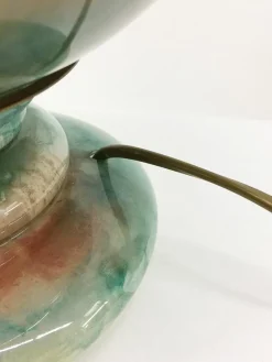 New Pamono Art Glass Table Lamp by Jean Noel Bouillet, France