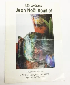 New Pamono Art Glass Table Lamp by Jean Noel Bouillet, France