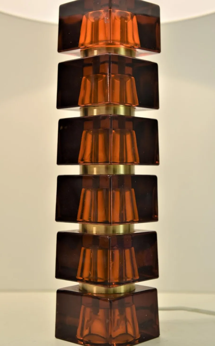 Sale Pamono Art Glass Table Lamps by Carl Fagerlund for Orrefors, Set of 2