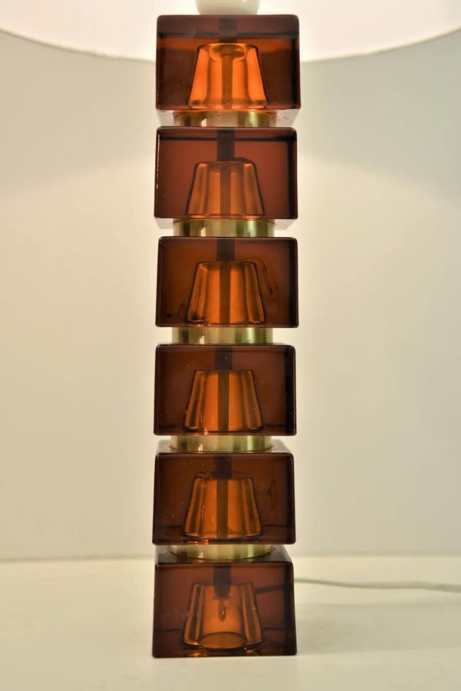 Sale Pamono Art Glass Table Lamps by Carl Fagerlund for Orrefors, Set of 2