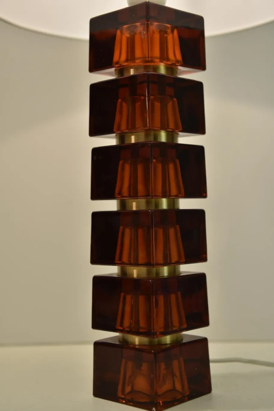 Sale Pamono Art Glass Table Lamps by Carl Fagerlund for Orrefors, Set of 2