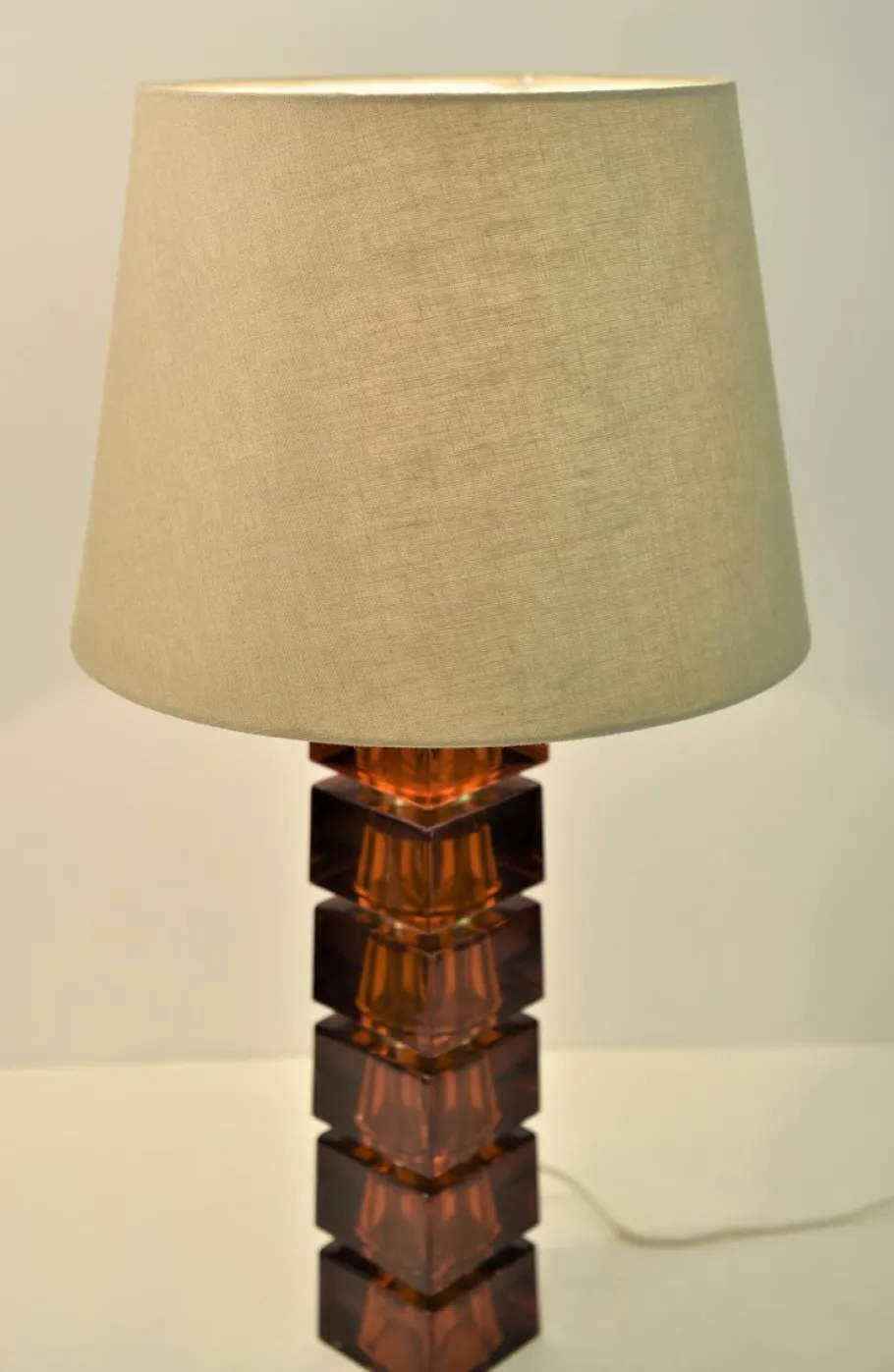 Sale Pamono Art Glass Table Lamps by Carl Fagerlund for Orrefors, Set of 2