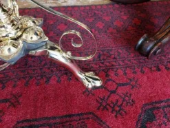 New Pamono Art Nouveau Adjustable Standard Lamp in Brass, 1890s