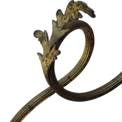 Hot Pamono Art Nouveau Brass and Satin Glasses Five Bulb Holder Chandelier