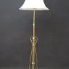 Best Pamono Art Nouveau Brass Floor Lamp