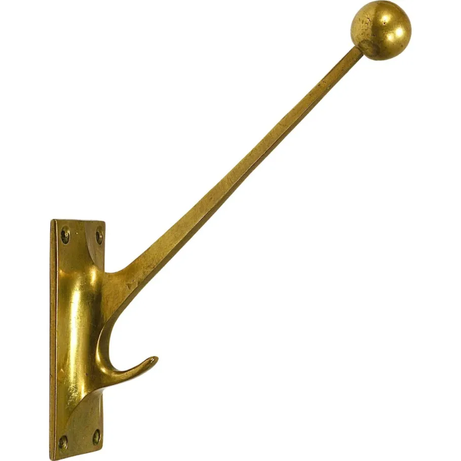 Online Pamono Art Nouveau Brass Wall Hook by Adolf Loos for Knize & Comp. Vienna, Austria, 1909