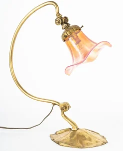 Online Pamono Art Nouveau Bronze Lamp from C.Berlier, Lyon, 1900s