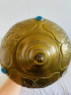 Online Pamono Art Nouveau Bronze Table Lamp attributed to Georges Leleu, Early 20th Century