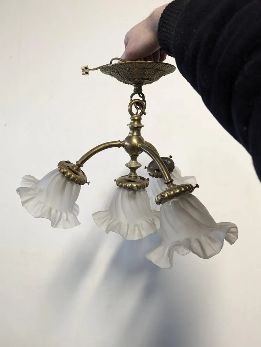 Clearance Pamono Art Nouveau Ceiling Light