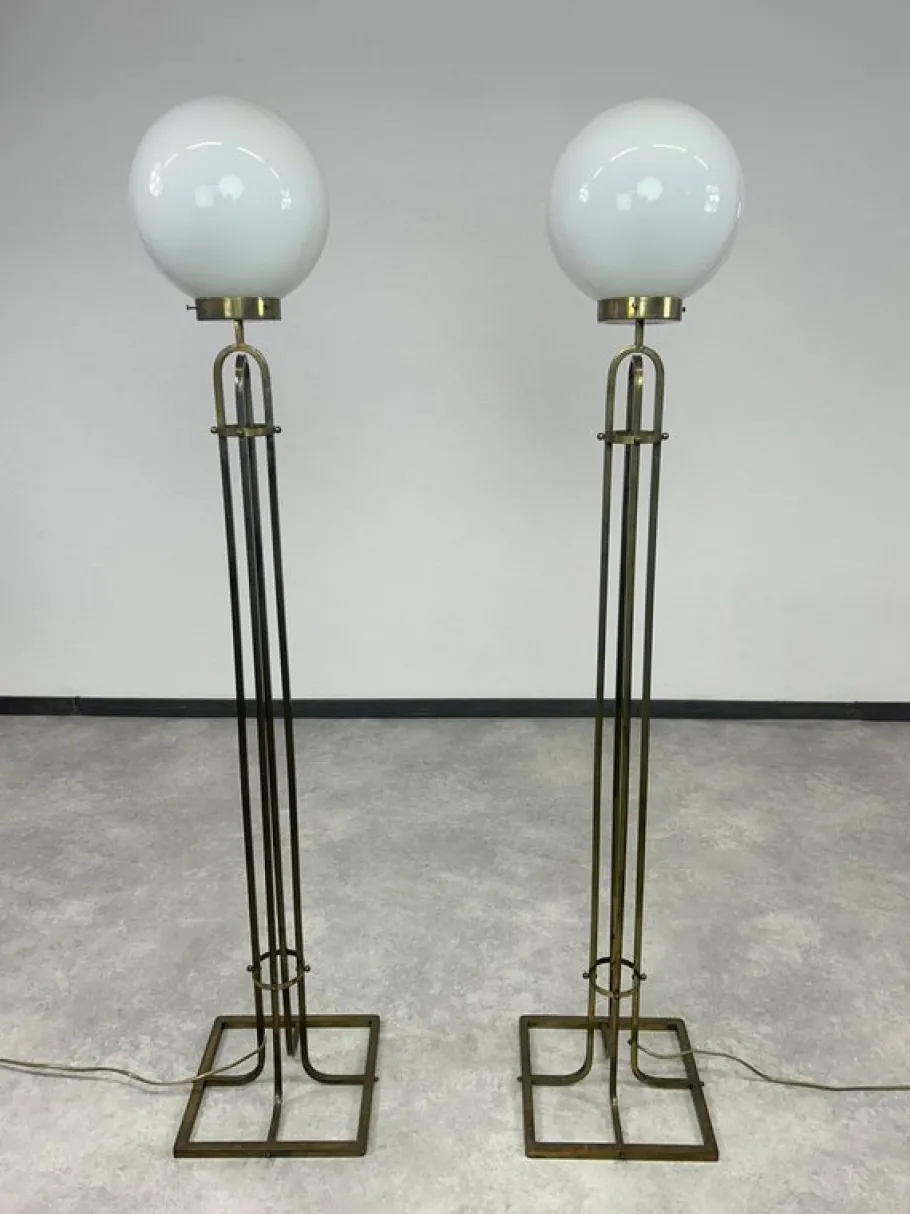 Online Pamono Art Nouveau Floor Lamps by Adolf Loos, 1950s, Set of 2