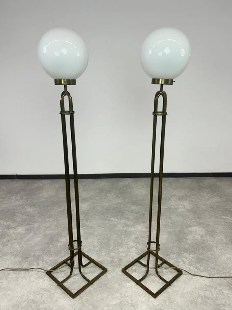 Online Pamono Art Nouveau Floor Lamps by Adolf Loos, 1950s, Set of 2