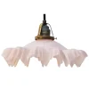 Hot Pamono Art Nouveau French Clichy Pink Colored Glass Pendant Light, 1920s