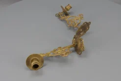 Clearance Pamono Art Nouveau French Piano Candleholders, 1950s, Set of 2