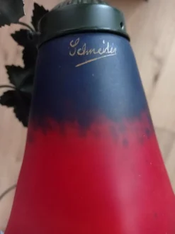 Hot Pamono Art Nouveau Glass Matte Lamp by Charles Schneider, 1920s