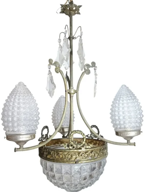 Best Pamono Art Nouveau Lamp, 1890s