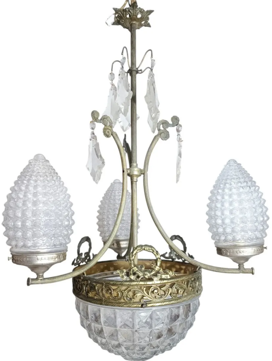 Best Pamono Art Nouveau Lamp, 1890s