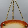 Online Pamono Art Nouveau Pate de Verre Glass Bowl Pendant Light by Charles Schneider, 1920s