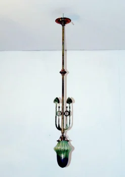 Best Pamono Art Nouveau Pendant with Palme König Shade, Vienna, 1900s