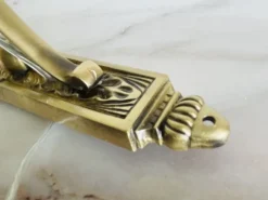 Hot Pamono Art Nouveau Style Brass and Frosted Glass Tulips Wall Lights, 1960s, Set of 2