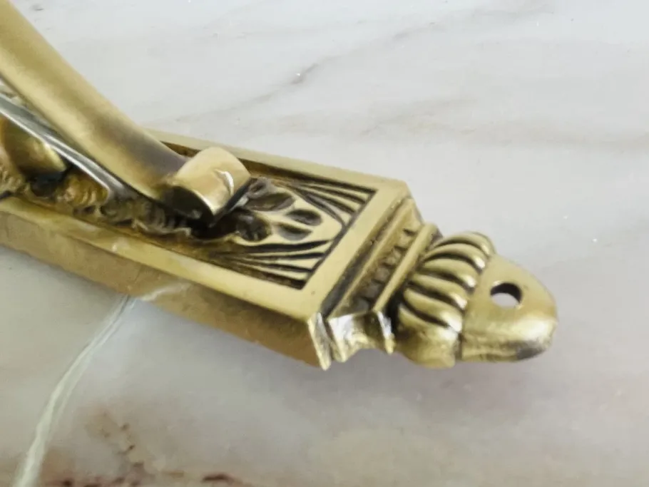 Hot Pamono Art Nouveau Style Brass and Frosted Glass Tulips Wall Lights, 1960s, Set of 2