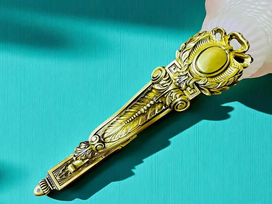 Hot Pamono Art Nouveau Style Brass and Frosted Glass Tulips Wall Lights, 1960s, Set of 2