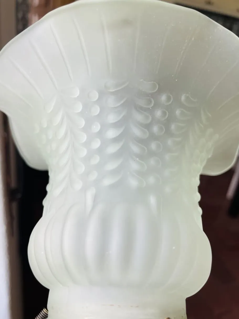 Hot Pamono Art Nouveau Style Brass and Frosted Glass Tulips Wall Lights, 1960s, Set of 2