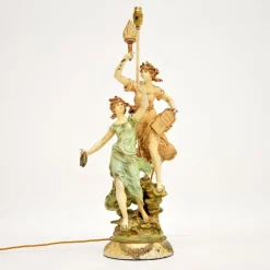 Outlet Pamono Art Nouveau Table Lamp by L & F Moreau, 1890s