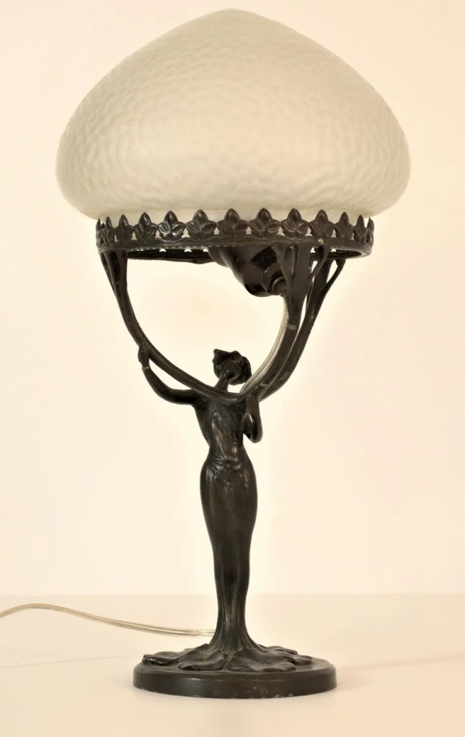 Best Pamono Art Nouveau Table Lamp by Lucien Edouard Alliot for Judgendstil