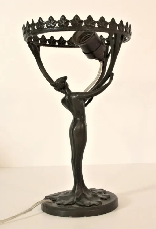 Best Pamono Art Nouveau Table Lamp by Lucien Edouard Alliot for Judgendstil