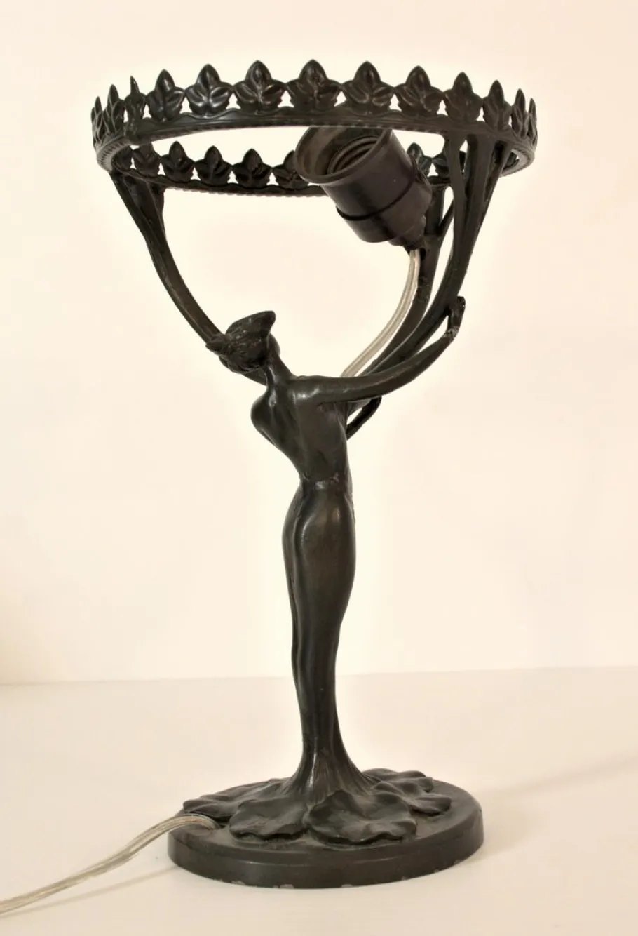 Best Pamono Art Nouveau Table Lamp by Lucien Edouard Alliot for Judgendstil
