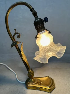 Sale Pamono Art Nouveau Table Lamp in Brass