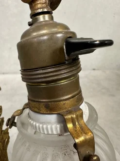 Sale Pamono Art Nouveau Table Lamp in Brass