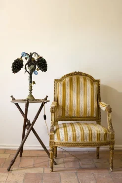 Sale Pamono Art Nouveau Table Lamp with Murano Glass Lampshade, 1920s