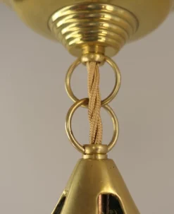 Discount Pamono Art Nouveau Viennese Pendant Lamp with Uranium Vaseline Glass Shade, Austria, 1920s