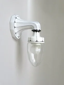 Hot Pamono Art Nouveau Wall Lamp in Porcelain