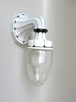 Hot Pamono Art Nouveau Wall Lamp in Porcelain