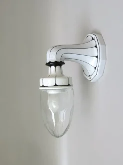 Hot Pamono Art Nouveau Wall Lamp in Porcelain