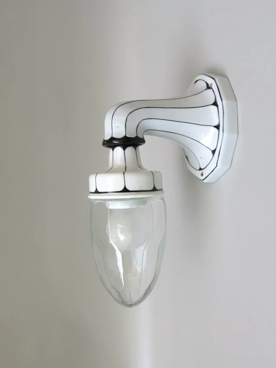 Hot Pamono Art Nouveau Wall Lamp in Porcelain