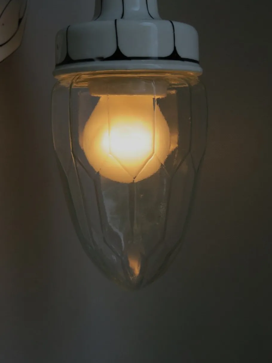 Hot Pamono Art Nouveau Wall Lamp in Porcelain