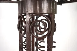 Pamono Art Nouveau Wrought Iron Floor Lamp, 1920