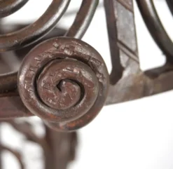 Pamono Art Nouveau Wrought Iron Floor Lamp, 1920