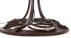 Pamono Art Nouveau Wrought Iron Floor Lamp, 1920