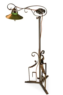 Online Pamono Art Nouveau Wrought Iron Floor Lamp