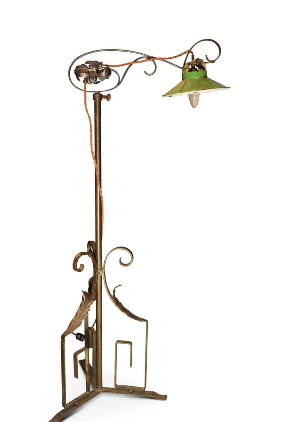 Online Pamono Art Nouveau Wrought Iron Floor Lamp