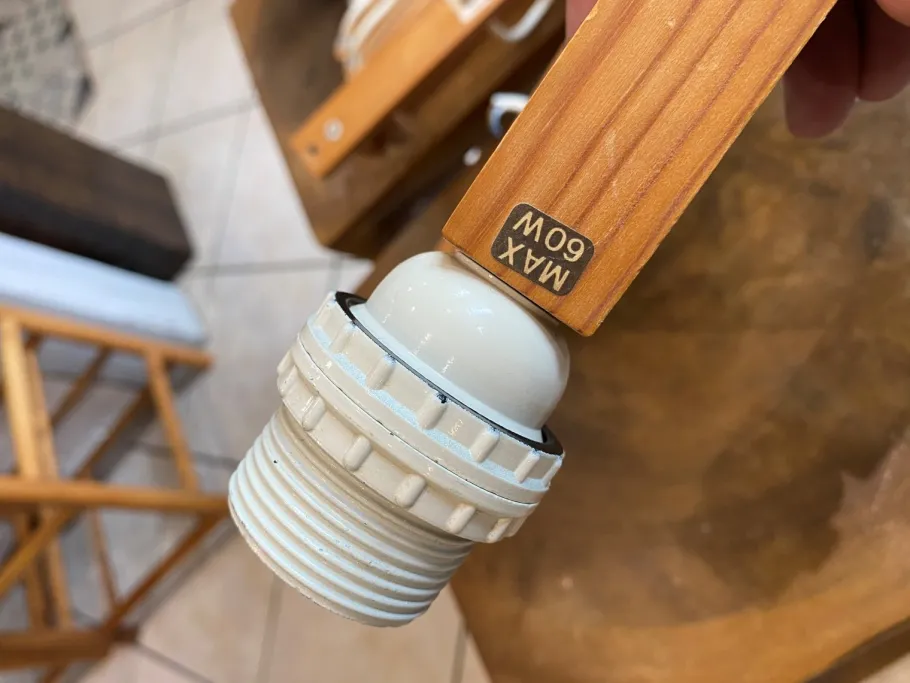 Clearance Pamono Articulated Accordion Wall Lights in Pine Wood from Translandia, Denmark, 1960, Set of 2