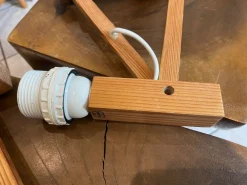 Clearance Pamono Articulated Accordion Wall Lights in Pine Wood from Translandia, Denmark, 1960, Set of 2