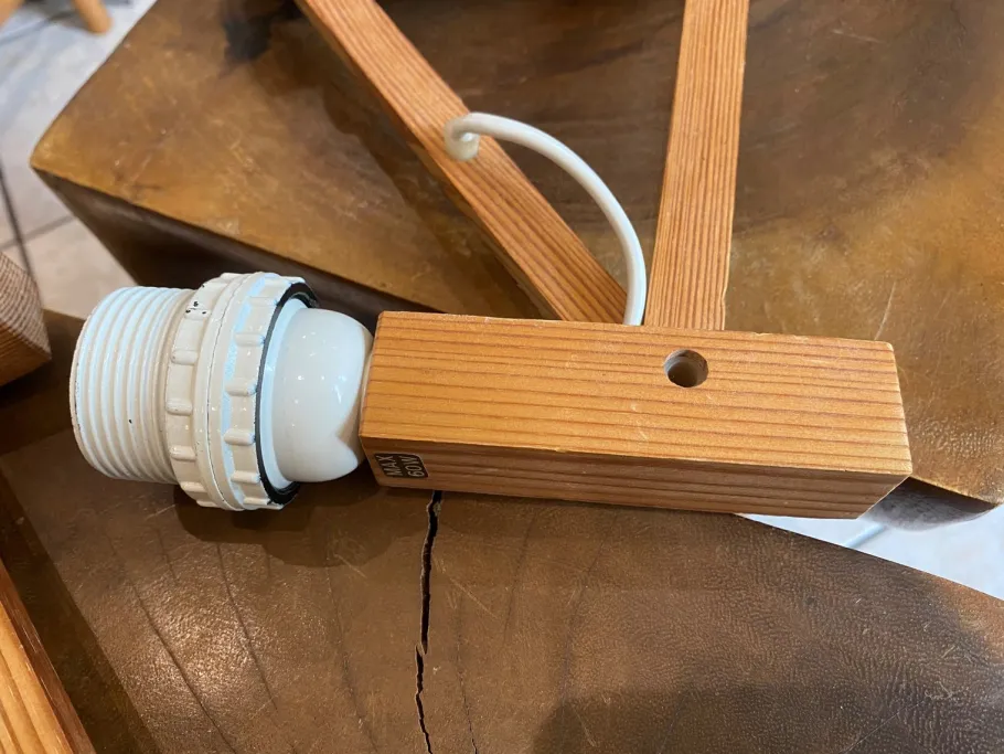 Clearance Pamono Articulated Accordion Wall Lights in Pine Wood from Translandia, Denmark, 1960, Set of 2