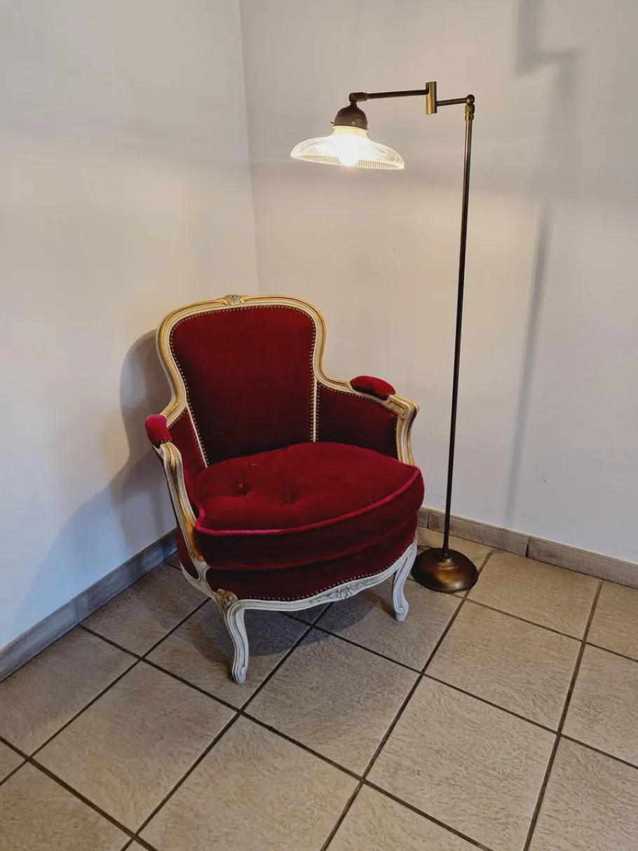 Online Pamono Articulated Brass Floor Lamp, 1970s