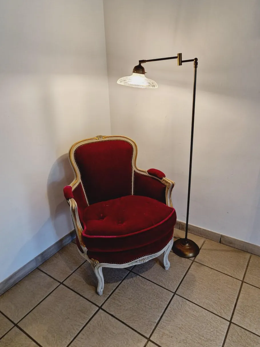 Online Pamono Articulated Brass Floor Lamp, 1970s